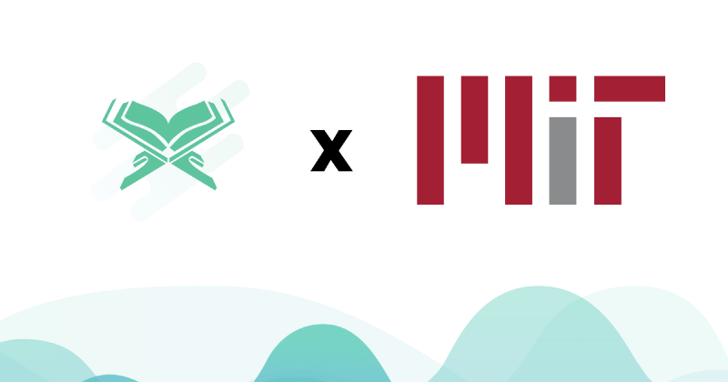 The Tarteel logo and the MIT logo next to one another