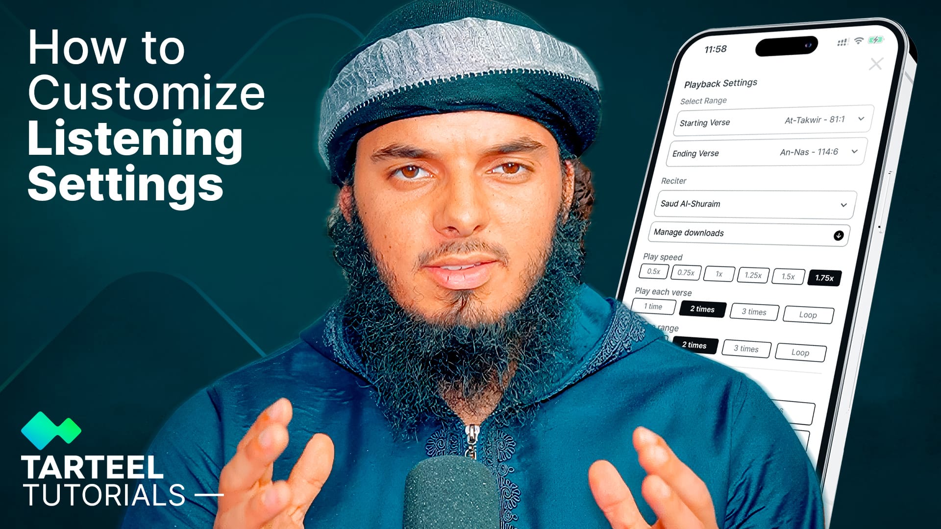 Image text reads: How to Customize Listening Settings